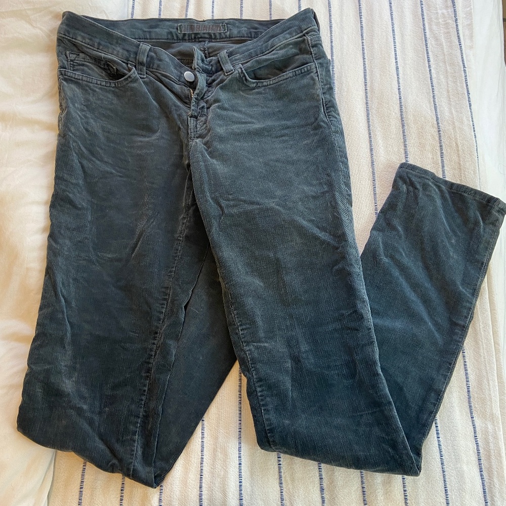 J Brand Slim Fit Corduroy Grey Pants